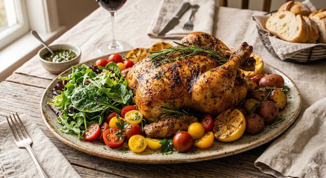 Flame grilled chicken